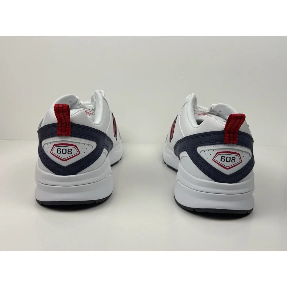 New Balance MX608V5 Sneakers Men's Size 8 4E White White/Red MX608HR5